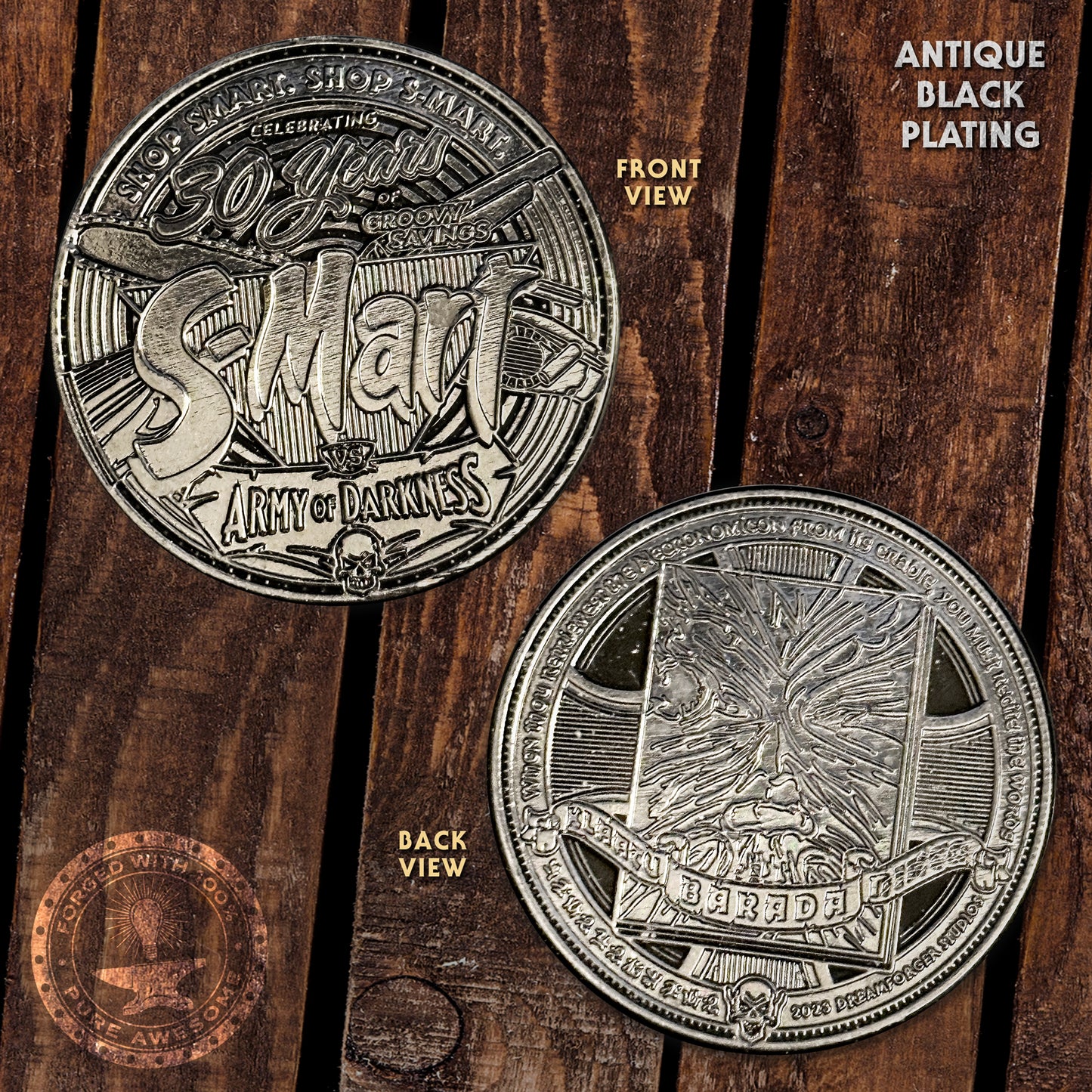 "S-Mart presents The Loudmouth Braggart Bundle" - All 3 coins, mini-print & GITD sticker!