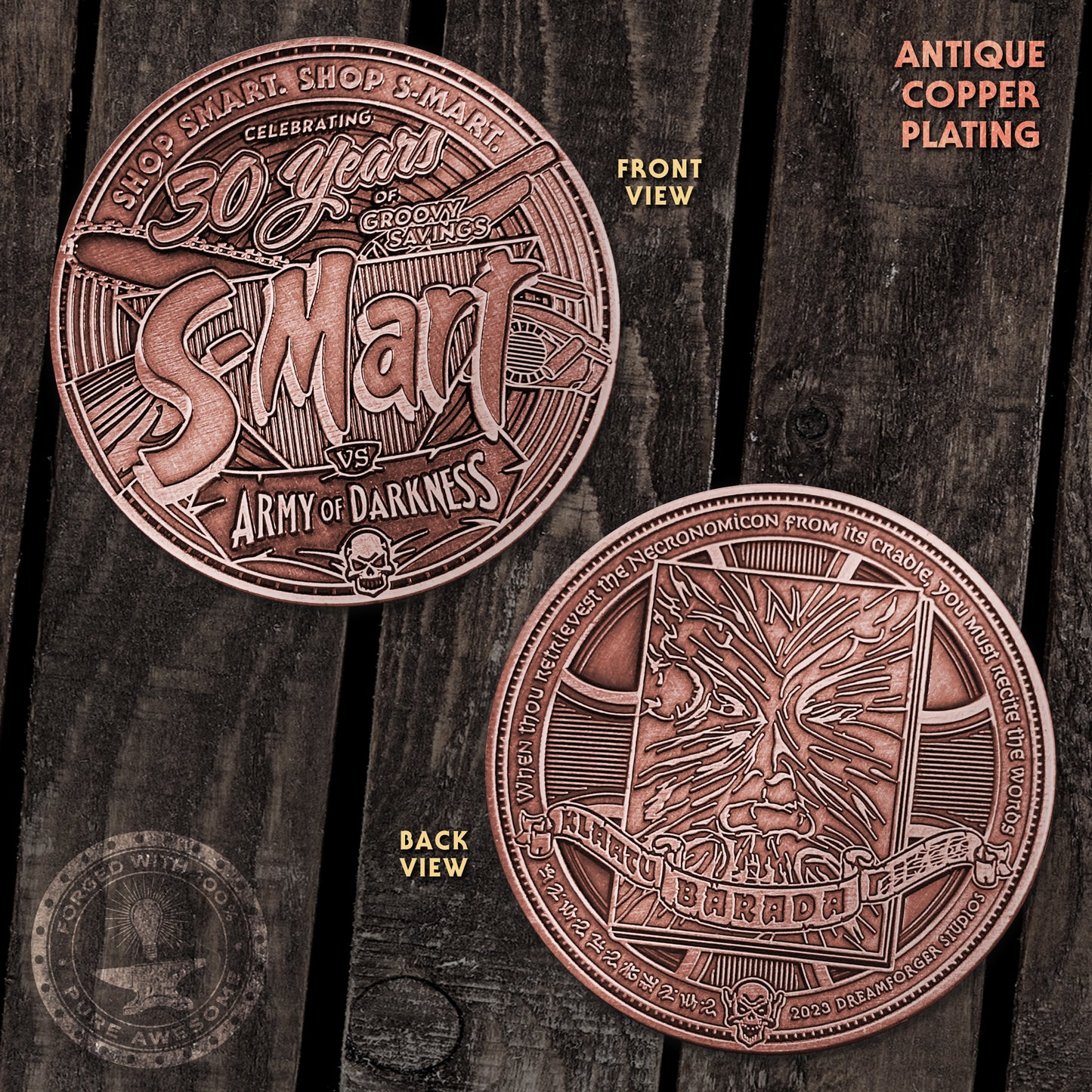 "S-Mart presents The Loudmouth Braggart Bundle" - All 3 coins, mini-print & GITD sticker!