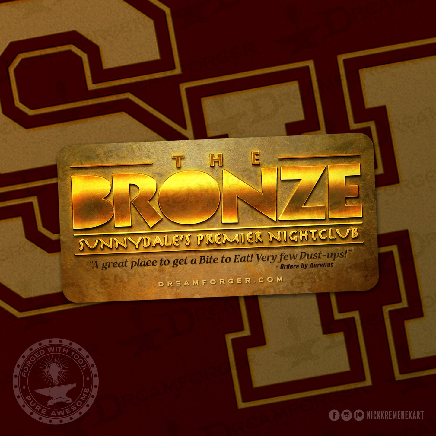 Buffyverse "The Bronze" Vinyl Sticker