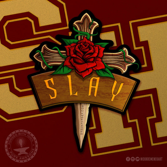 Buffyverse "Slay" Vinyl Sticker