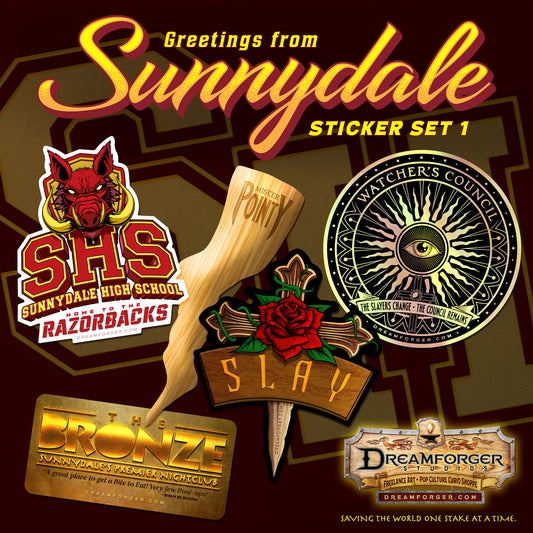 "Greetings from Sunnydale" Sticker Set 1