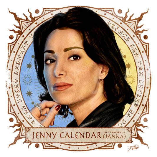 "Jenny Calendar (a.k.a. Janna)" Portrait Art Mini-Print • Run of 150