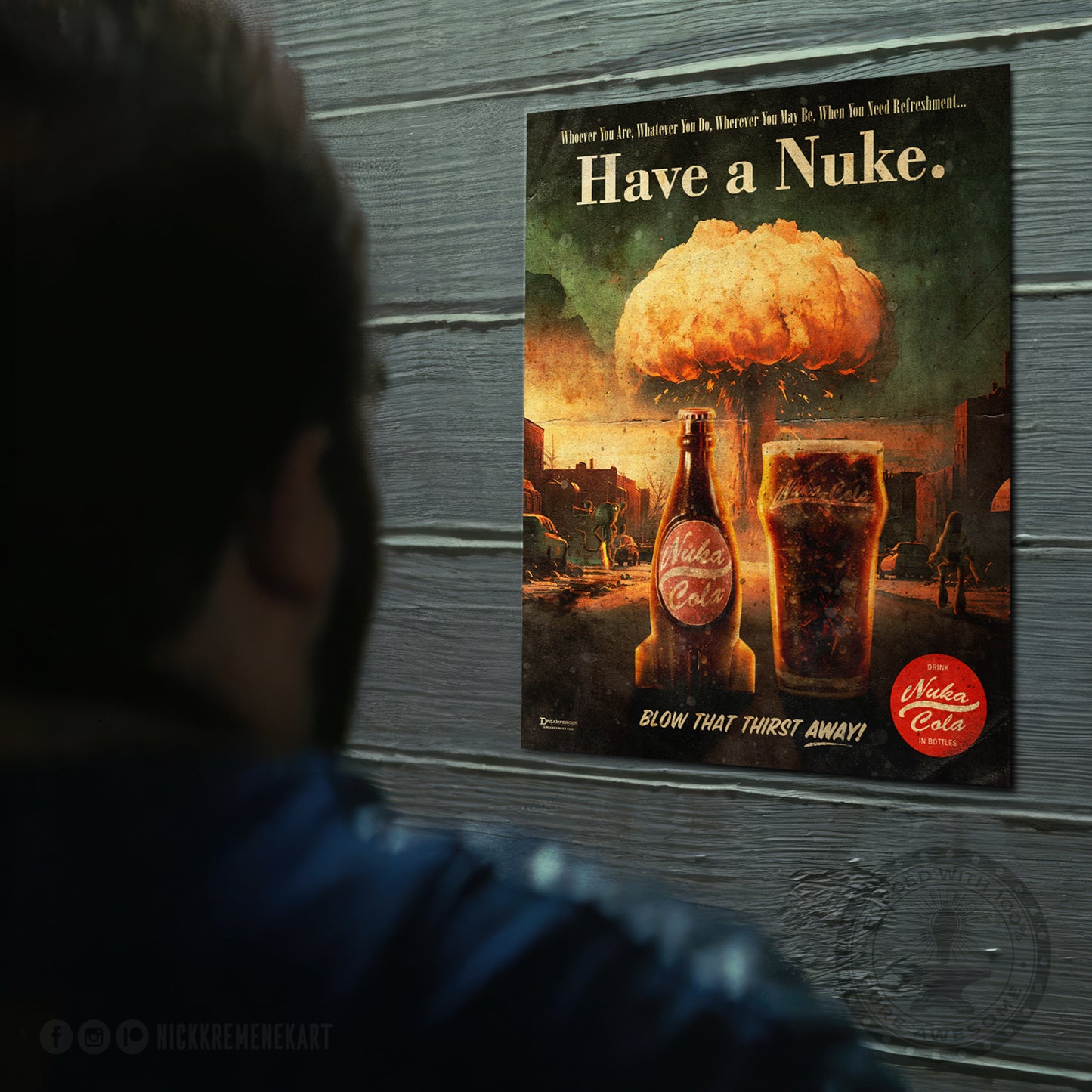 "Have A Nuke" Retro Fallout Ad Art Print