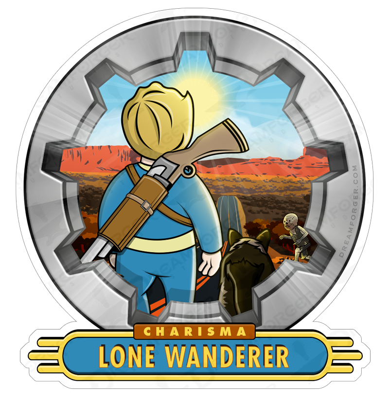 Falling Out "CHARISMA: Lone Wanderer" Vinyl Sticker ("My S.P.E.C.I.A.L Ability" Series)