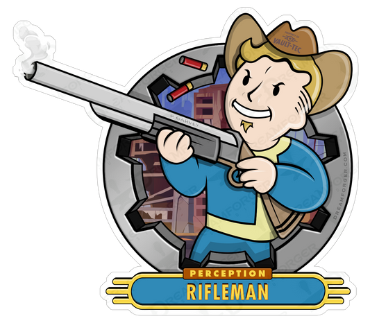 Falling Out "PERCEPTION: Rifleman" Vinyl Sticker ("My S.P.E.C.I.A.L Ability" Series)