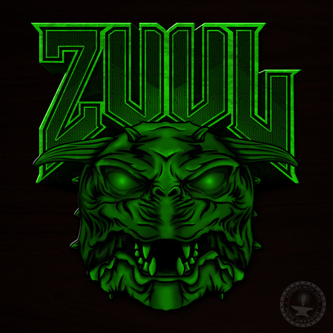 Ghost Bustin' "Zuul is DOOMed" GITD Spectral Sticker