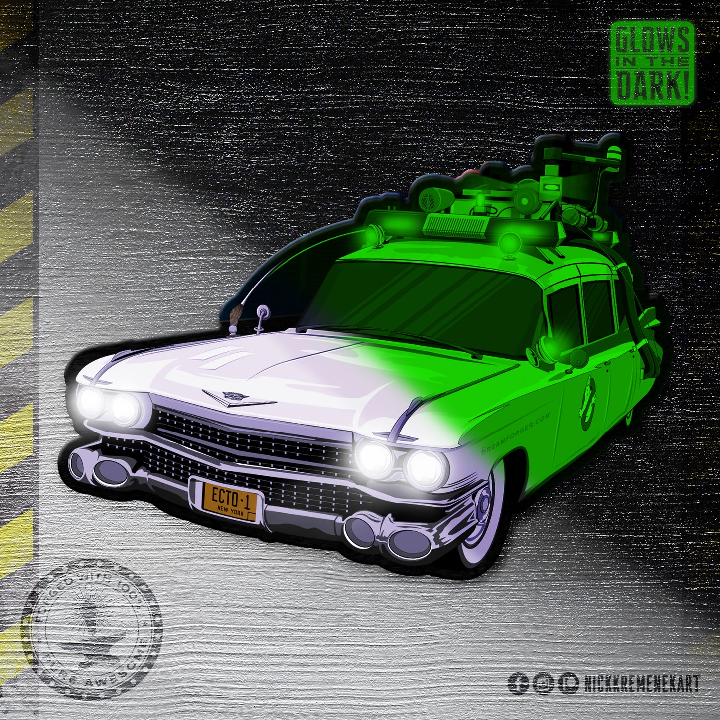 Ghost Bustin' Glow-In-The Dark Spectral Stickers (Set 1)