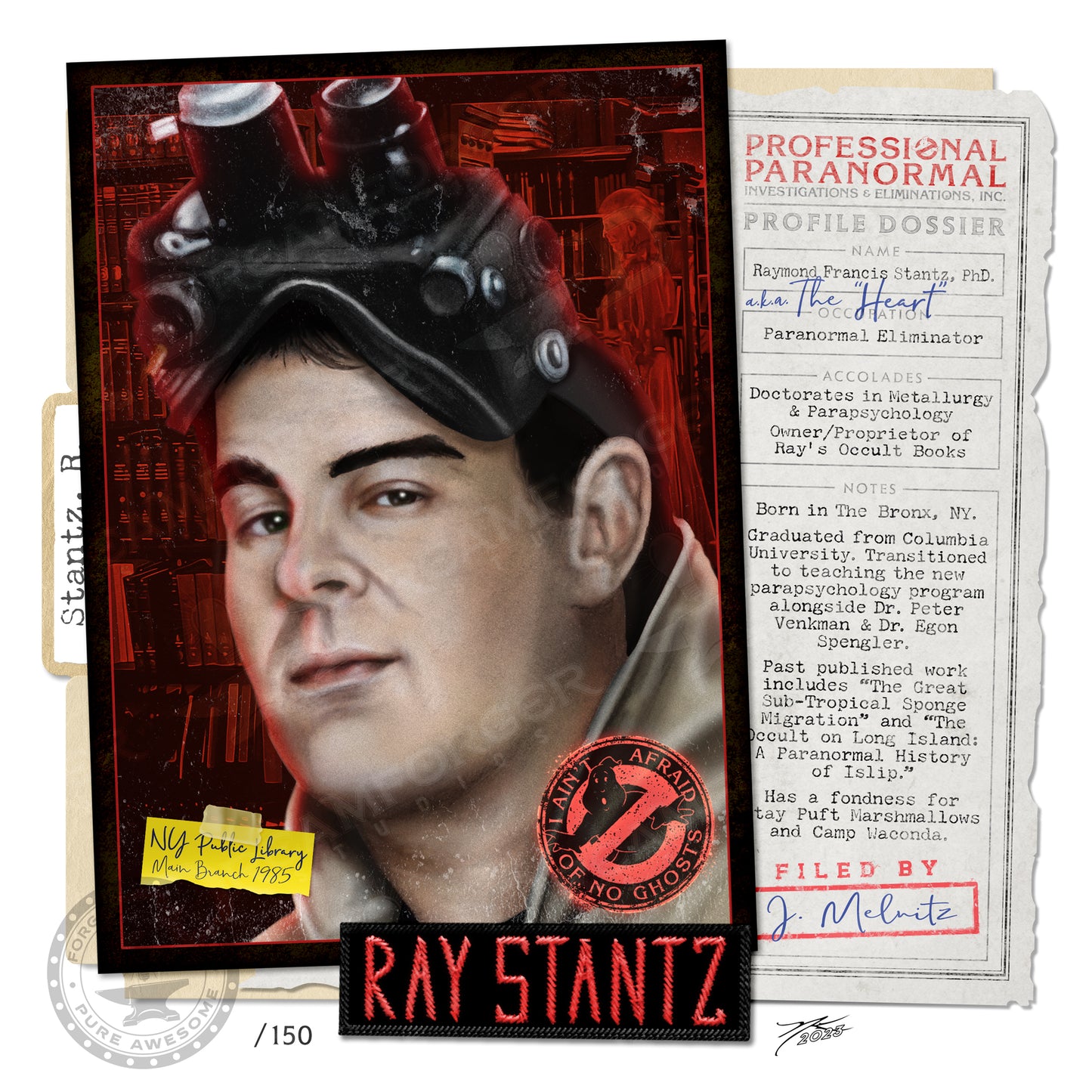 "Dr. Ray Stantz" REFORGED Portrait Art Mini-Print • Run of 150