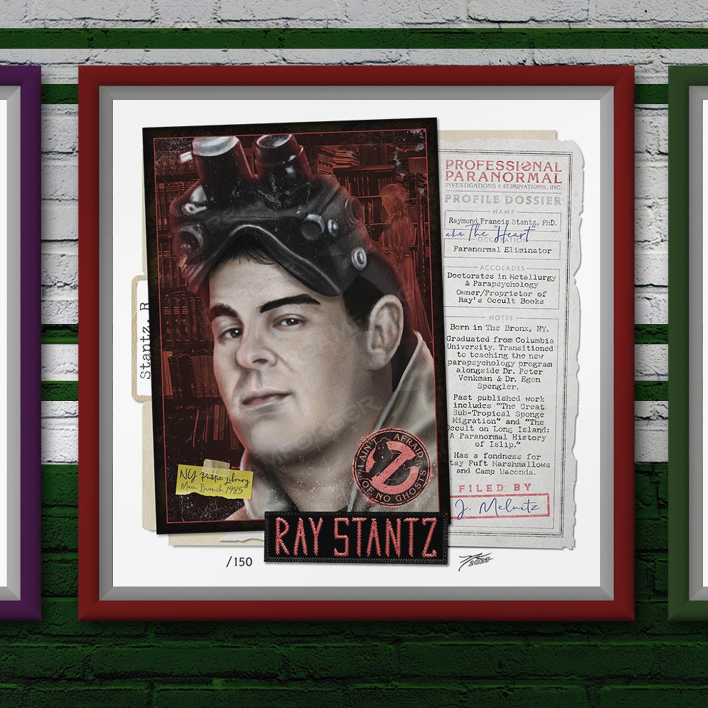 "Dr. Ray Stantz" REFORGED Portrait Art Mini-Print • Run of 150