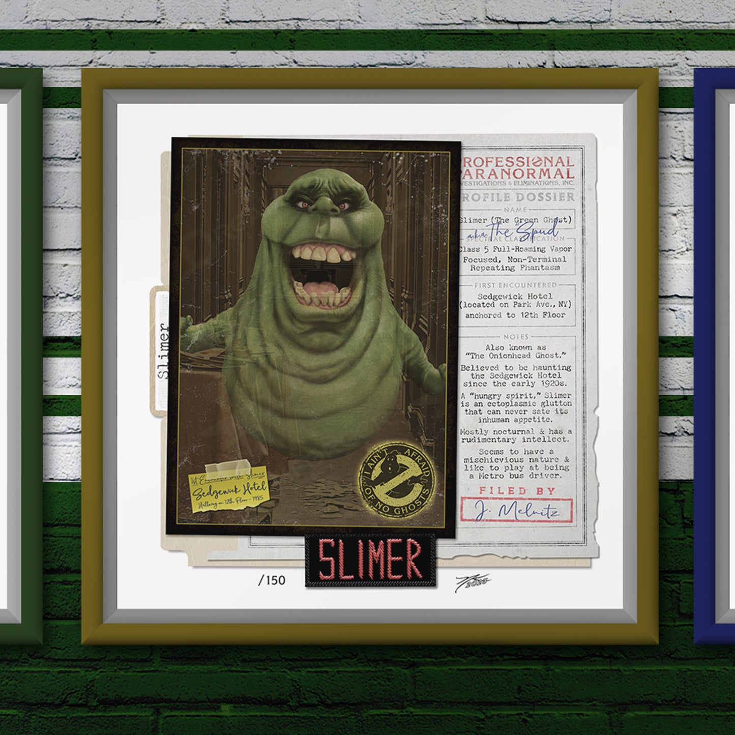 "Slimer" REFORGED Portrait Art Mini-Print • Run of 150