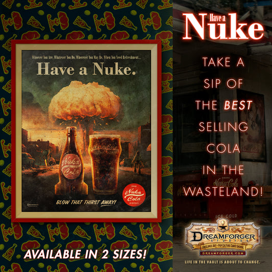 "Have A Nuke" Retro Fallout Ad Art Print