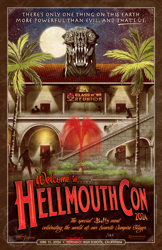 "Welcome to HellmouthCon 2024" Limited Edition Poster