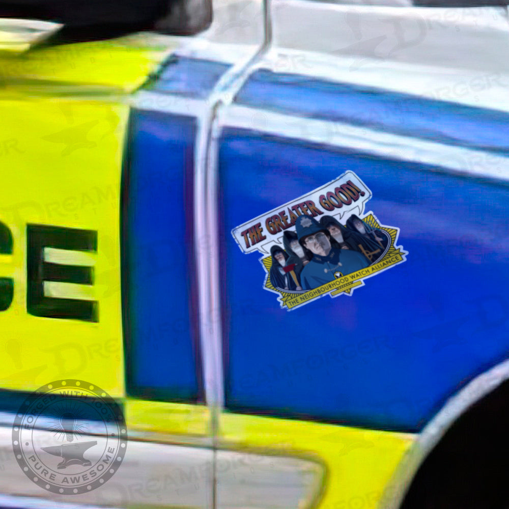Hot Fuzz "The Greater Good" Vinyl Sticker ("Speaking Of..." Series)