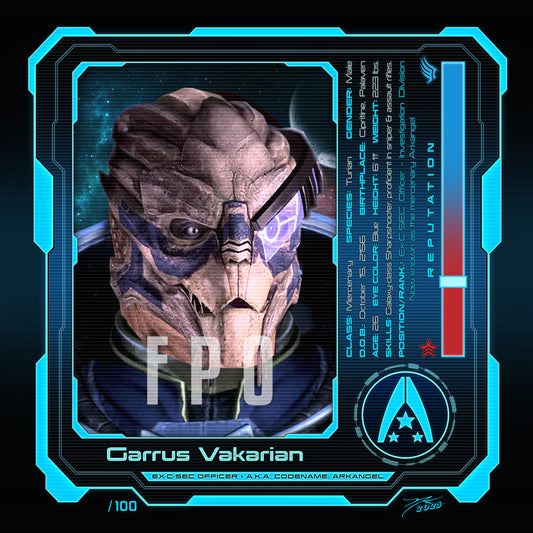 "Garrus Vakarian" Portrait Art Mini-Print • Run of 100