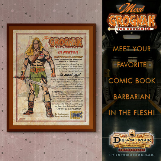 "Meet Grognak" Retro Fallout Ad Art Print