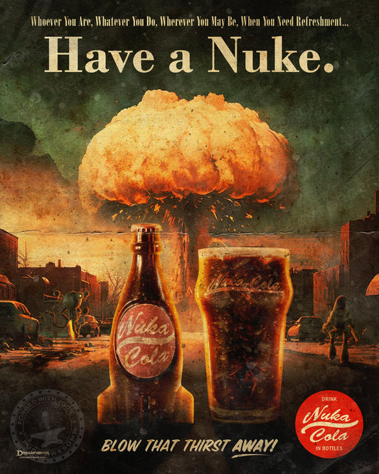 "Have A Nuke" Retro Fallout Ad Art Print