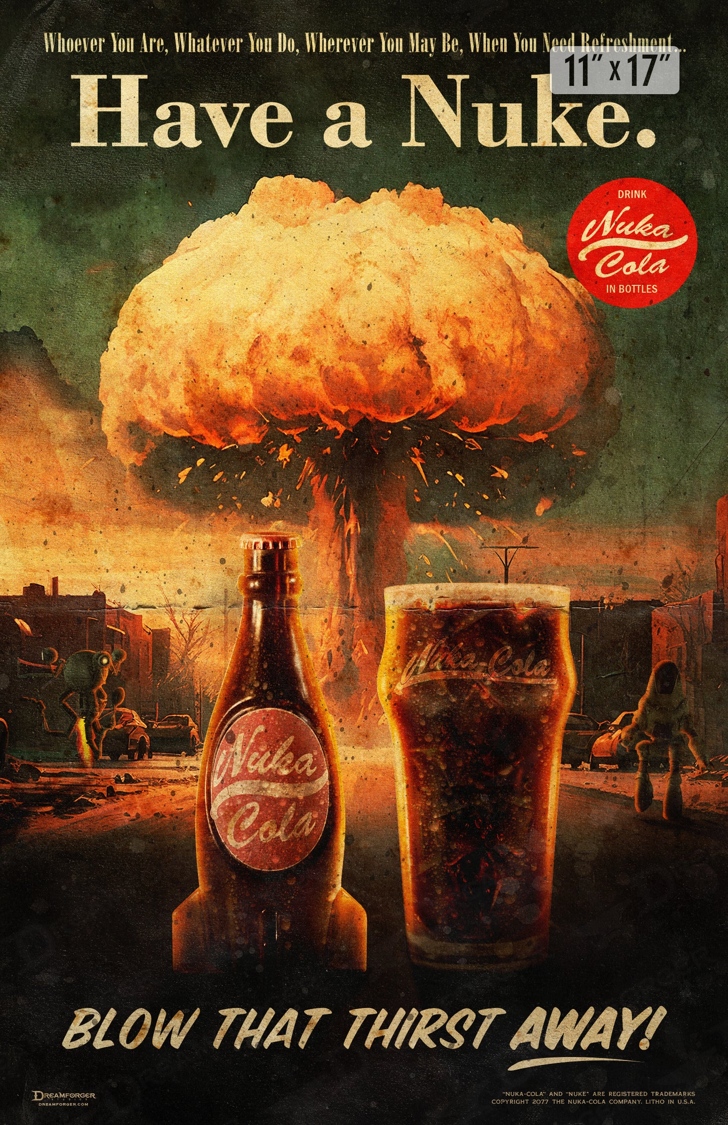 "Have A Nuke" Retro Fallout Ad Art Print