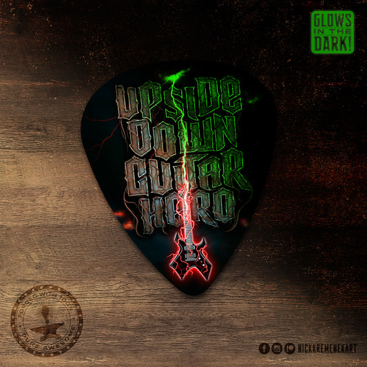 Weirder Tales "Upside-Down Guitar Hero" Vinyl Sticker