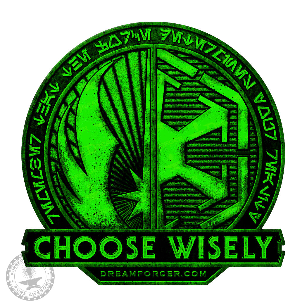 Star Battles "Choose Wisely" Force-Imbued Vinyl Decal
