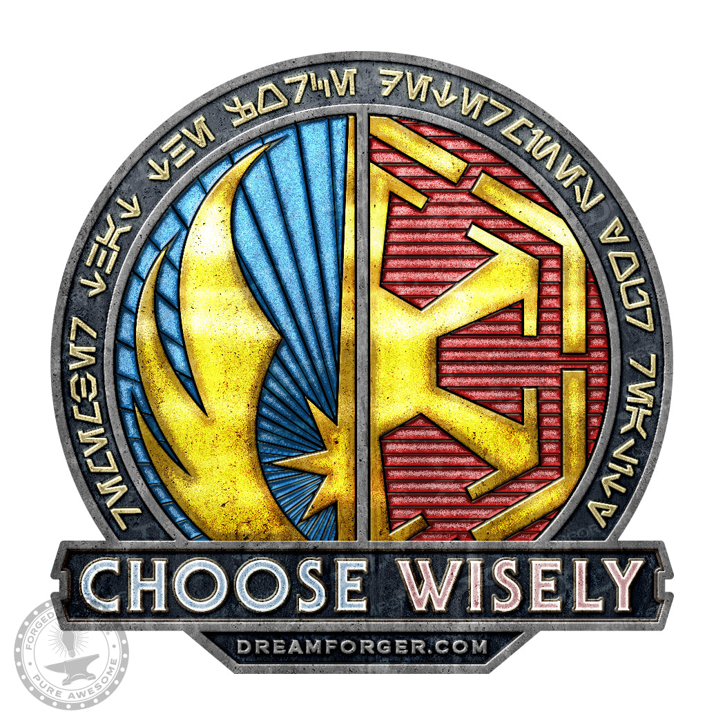 Star Battles "Choose Wisely" Force-Imbued Vinyl Decal