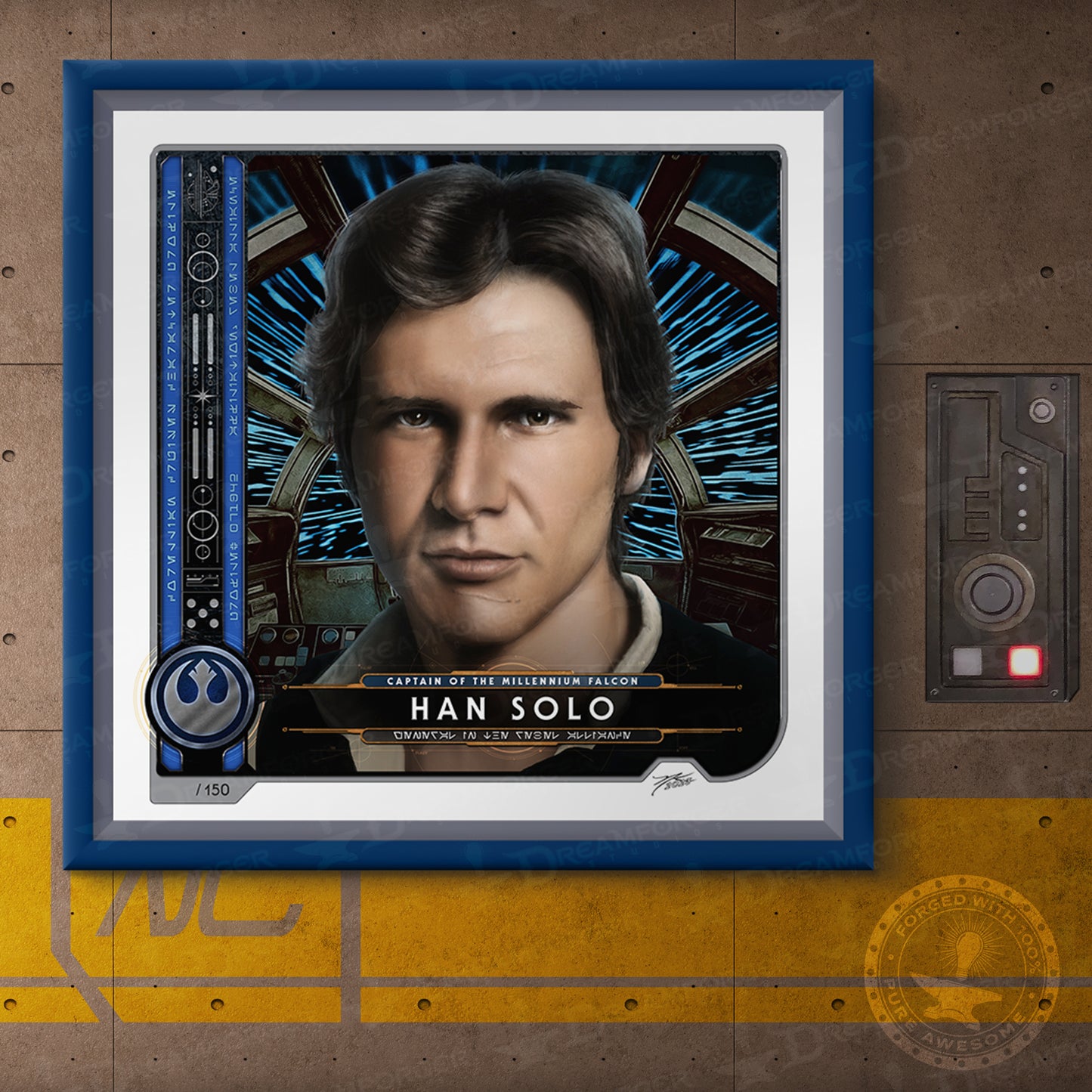 "Han Solo • Captain of the Millennium Falcon" Portrait Art Mini-Print • Run of 150