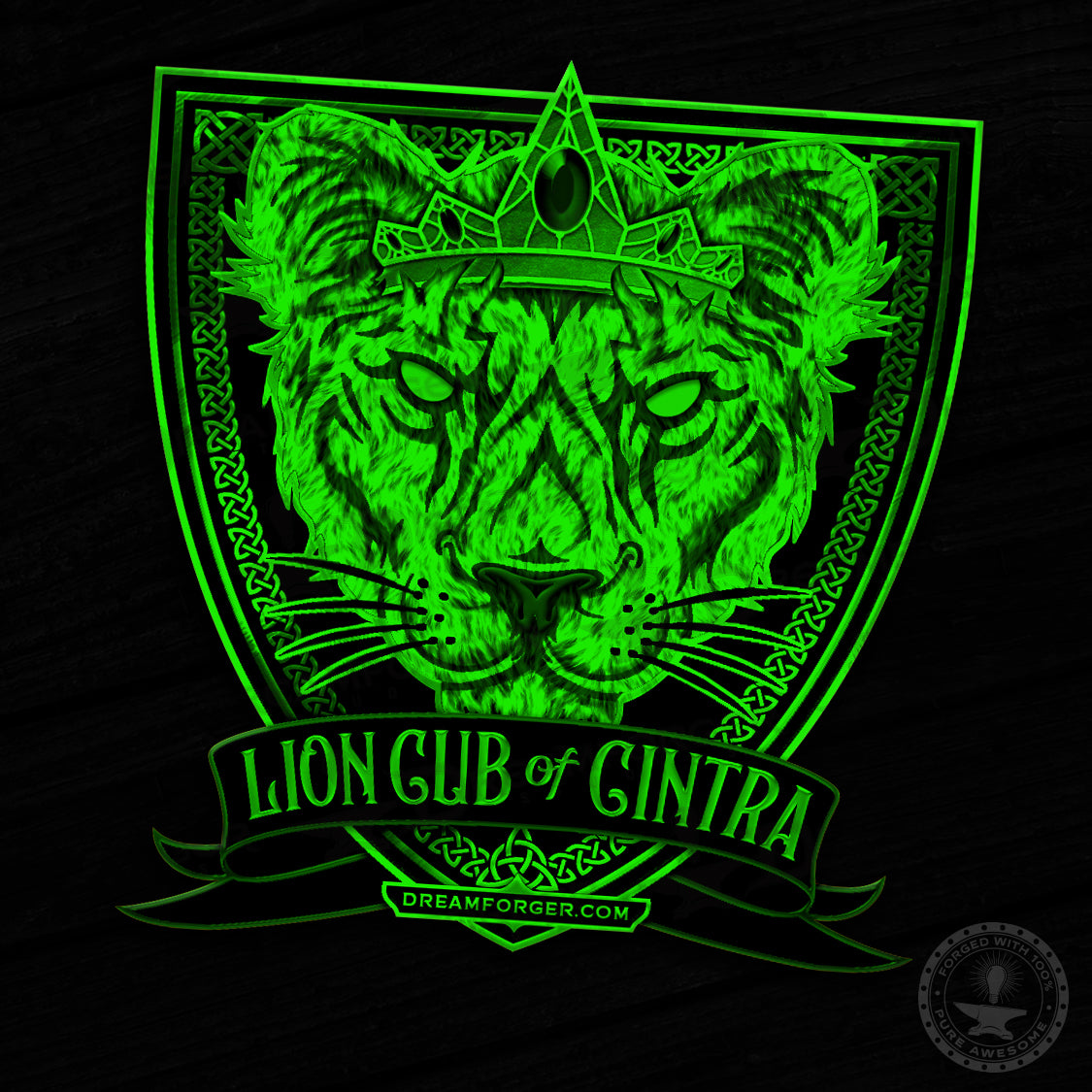 The Witchering "Lion Cub of Cintra" GITD Magical Decal