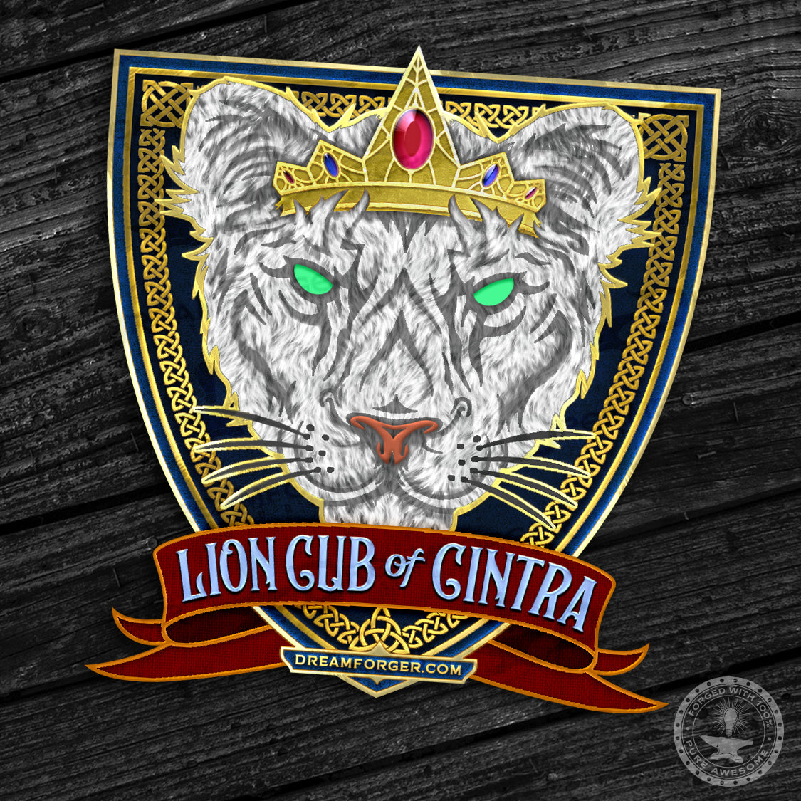 The Witchering "Lion Cub of Cintra" GITD Magical Decal