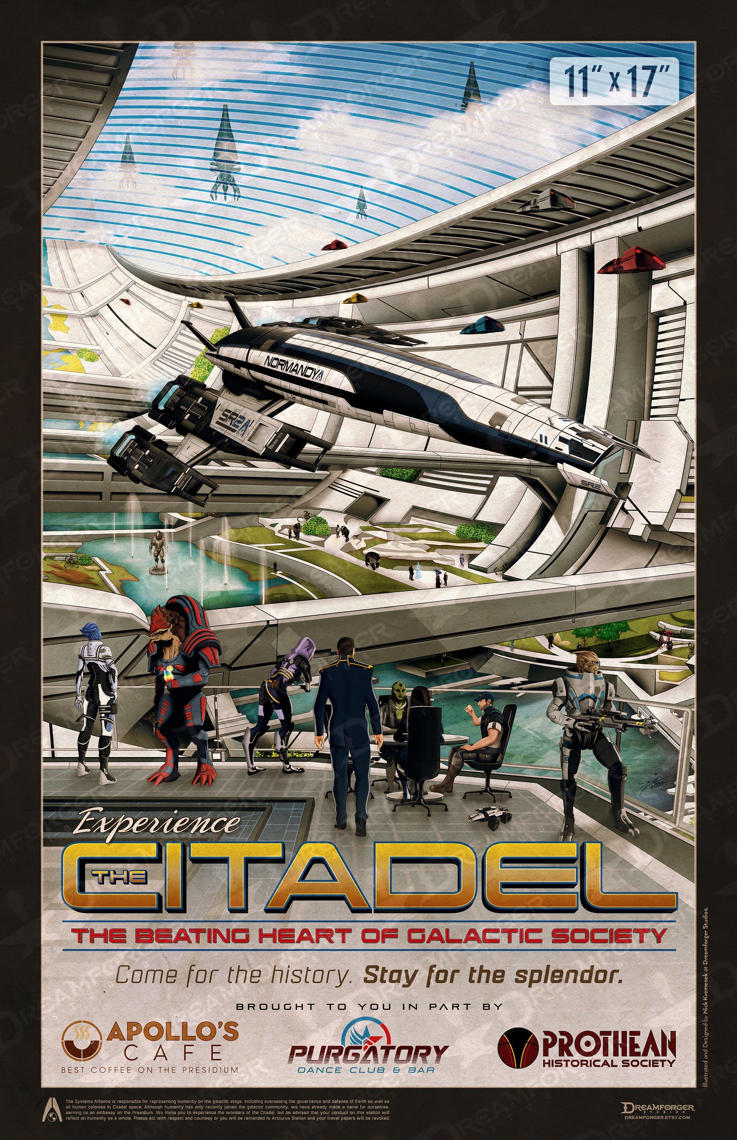 ME "Experience the Citadel" Travel Poster