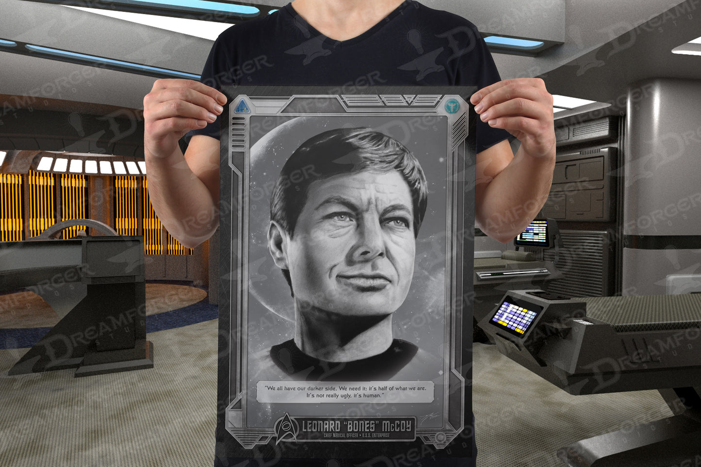 Limited Edition "Leonard 'Bones' McCoy • Chief Medical Officer of the U.S.S. Enterprise" Portrait Art
