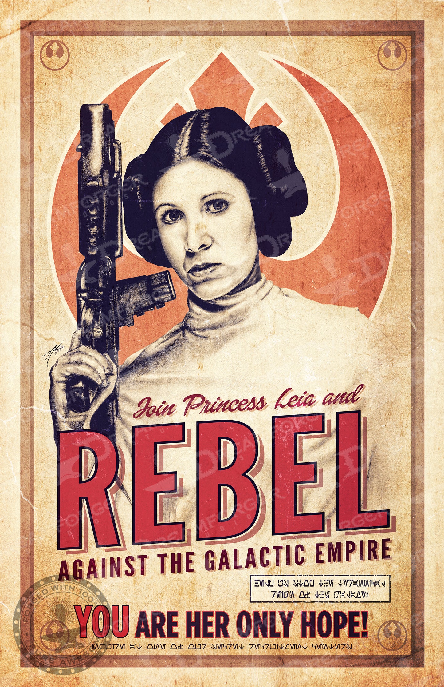 "Rebel Princess Leia" Recruitment Poster