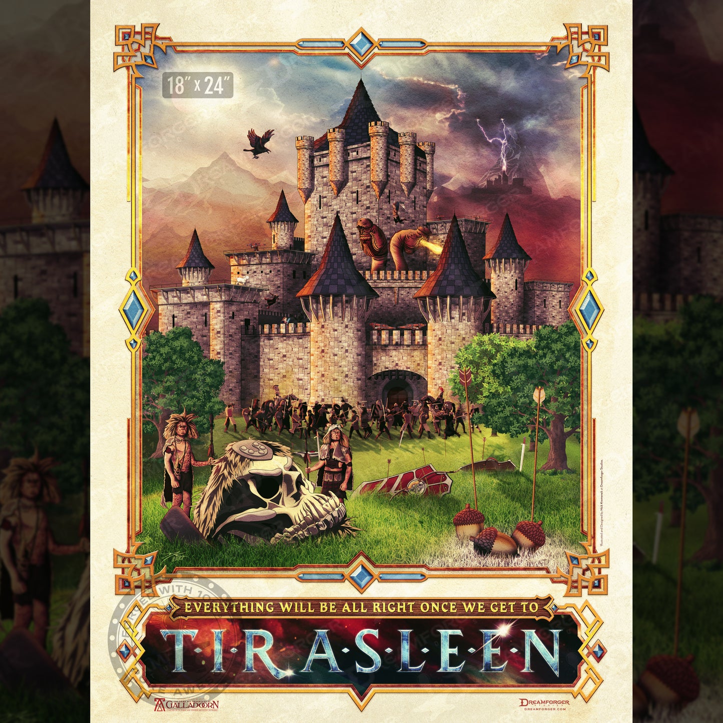 Willow "Tir Asleen" Travel Poster