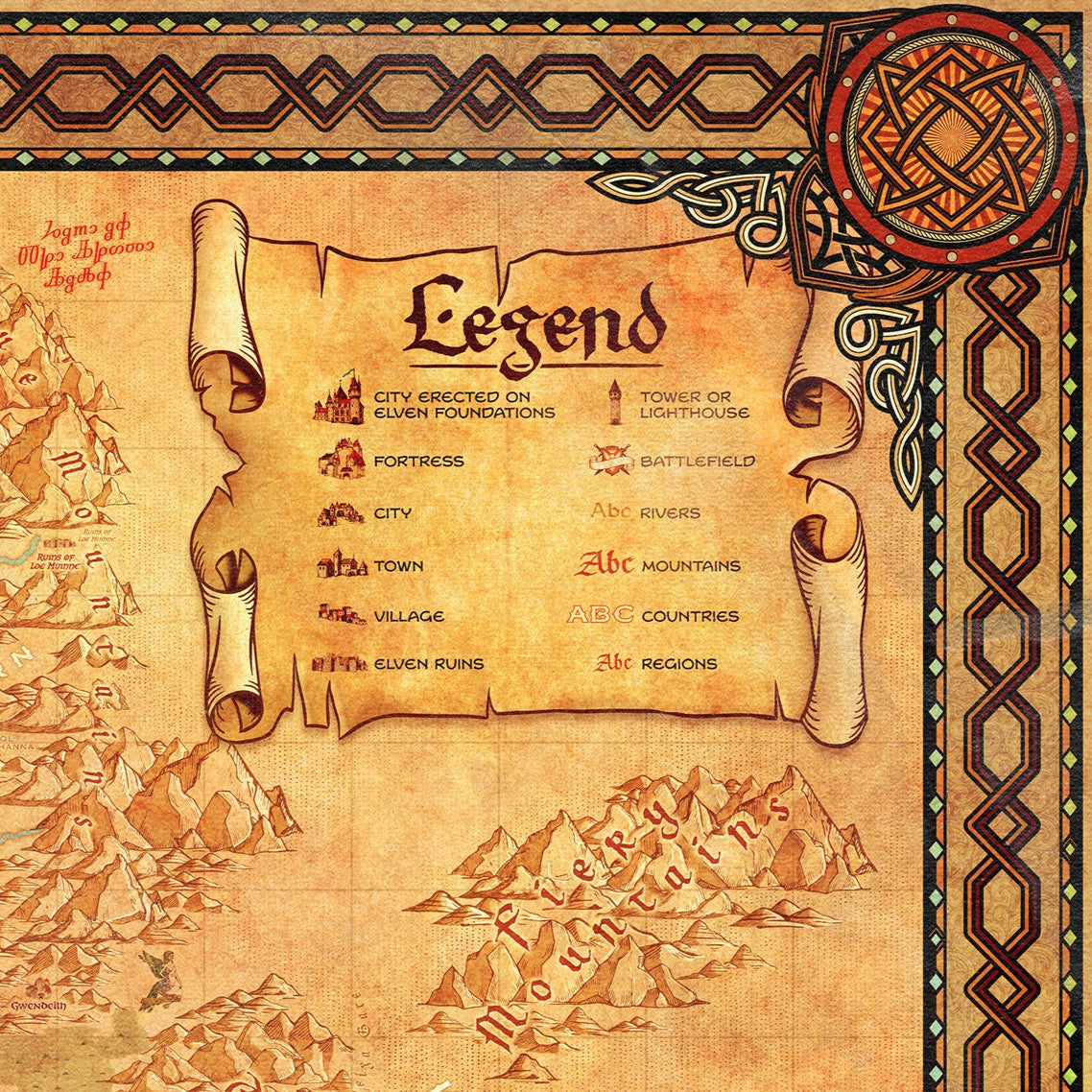 "Map of the Continent" Art Print