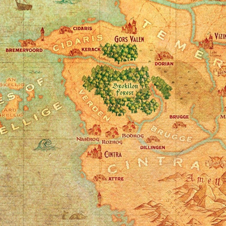 "Map of the Continent" Art Print
