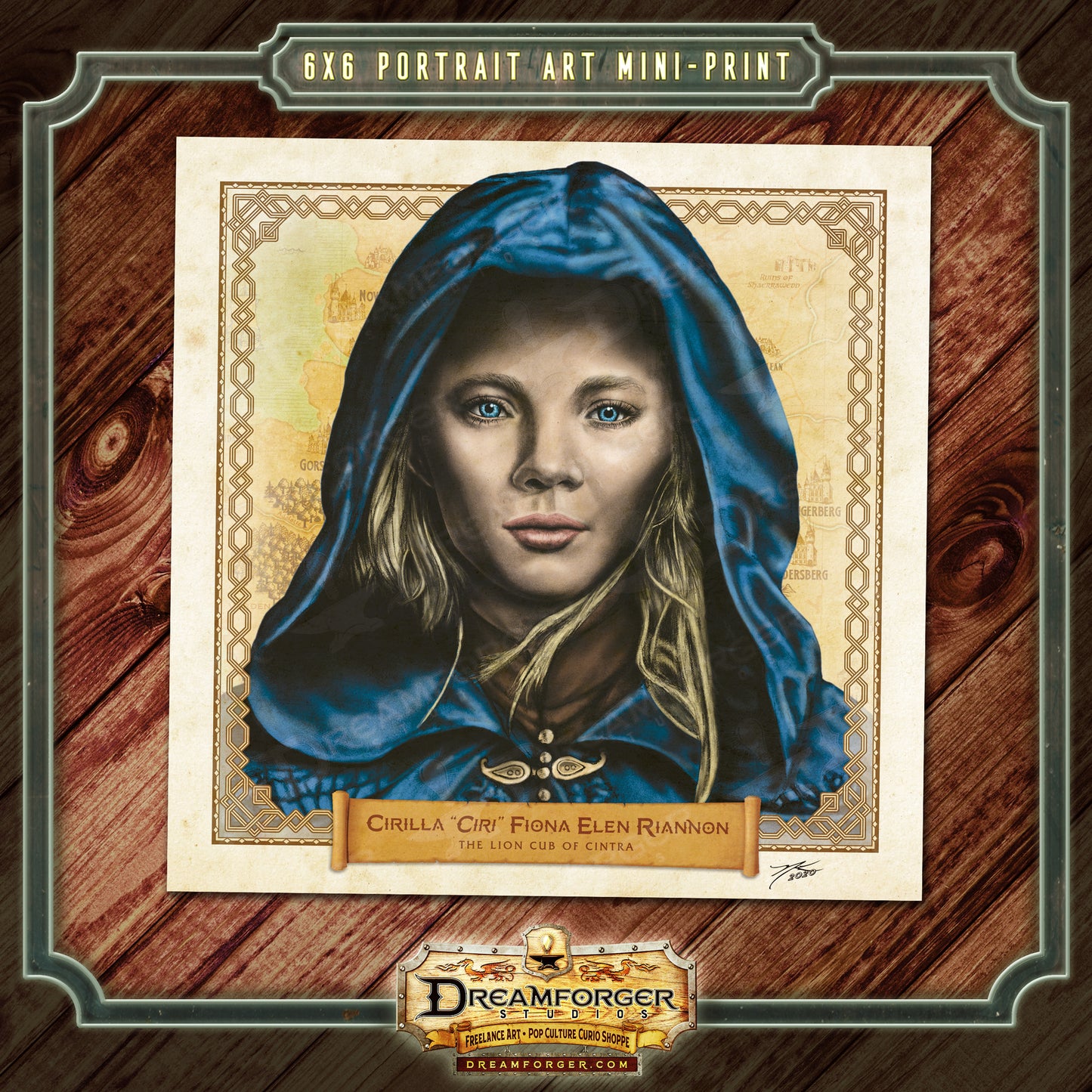 "Princess Ciri • The Lion Cub of Cintra" Portrait Art Mini-Print • Run of 150