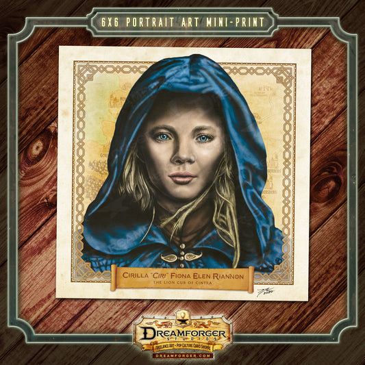 "Princess Ciri • The Lion Cub of Cintra" Portrait Art Mini-Print • Run of 150