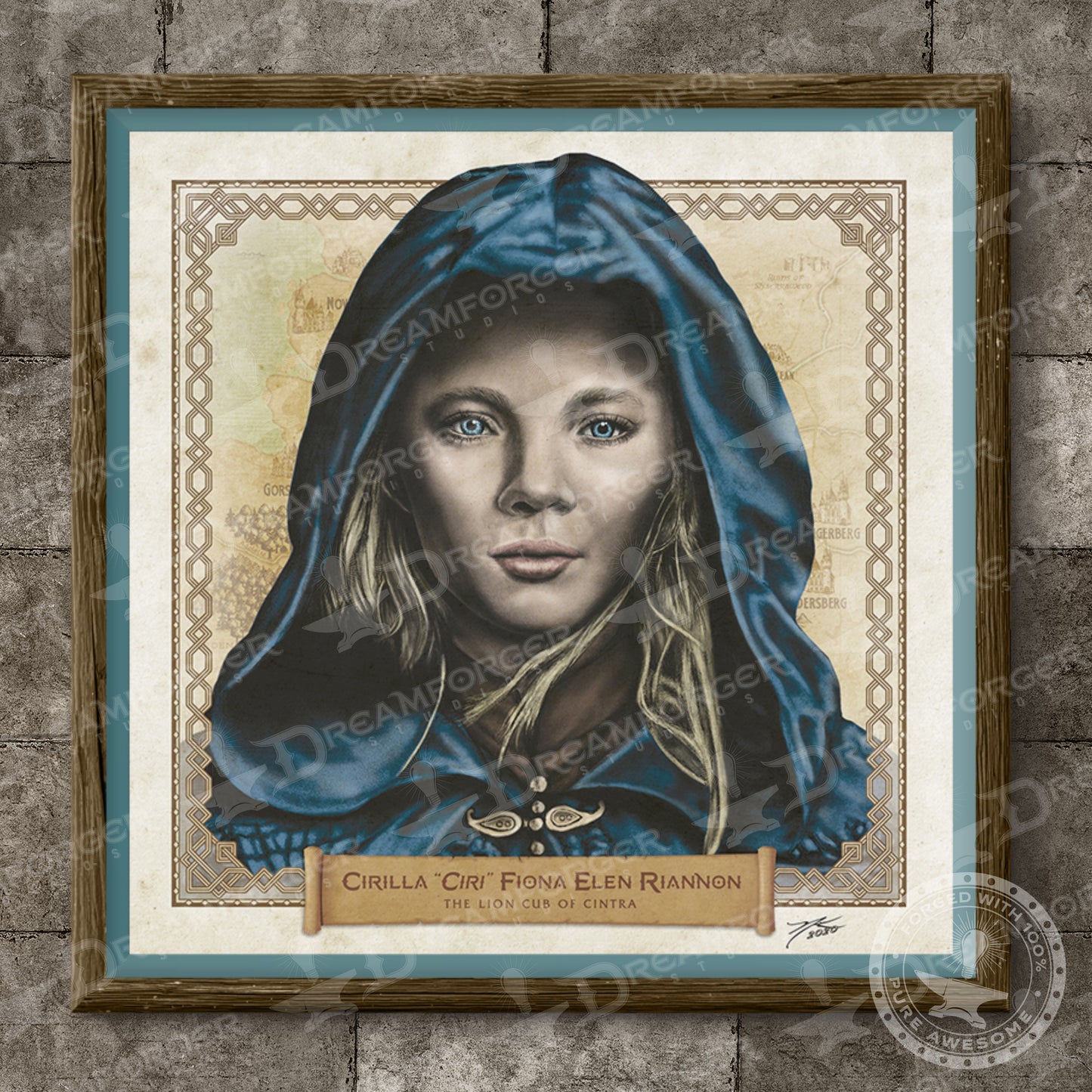 "Princess Ciri • The Lion Cub of Cintra" Portrait Art Mini-Print • Run of 150