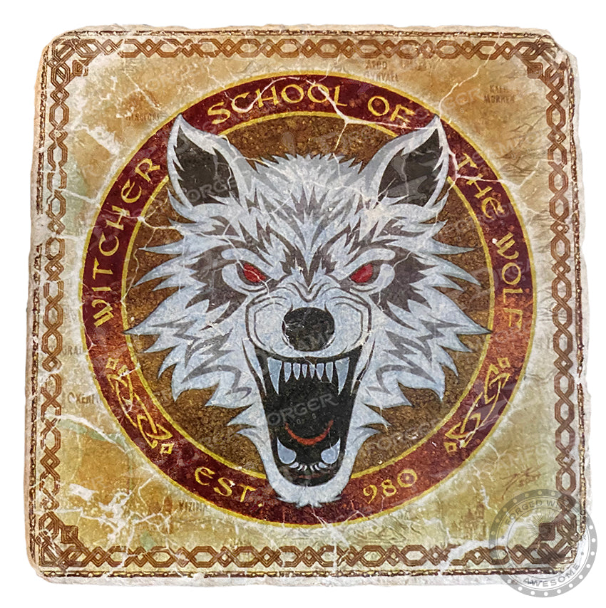 "Heroes of the Continent" Italian Marble Coasters