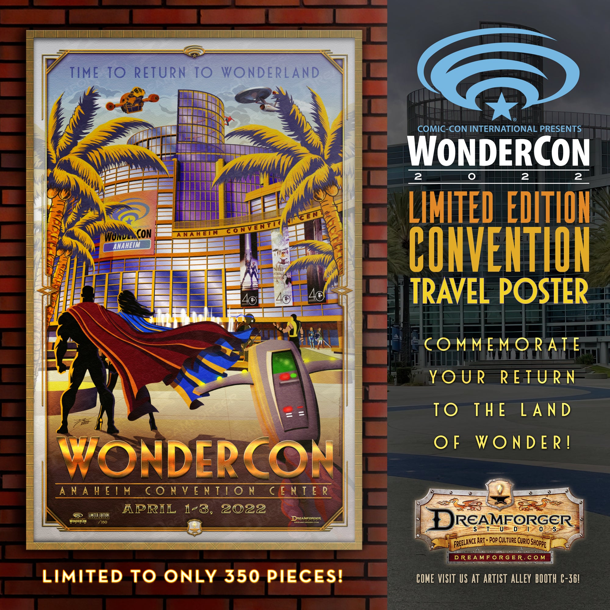 ledsage Anslået jeg er tørstig WonderCon 2022 Limited Edition Travel Poster – Dreamforger Studios
