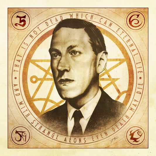 "H.P. Lovecraft" Portrait Art Print • Limited Print Run of 31
