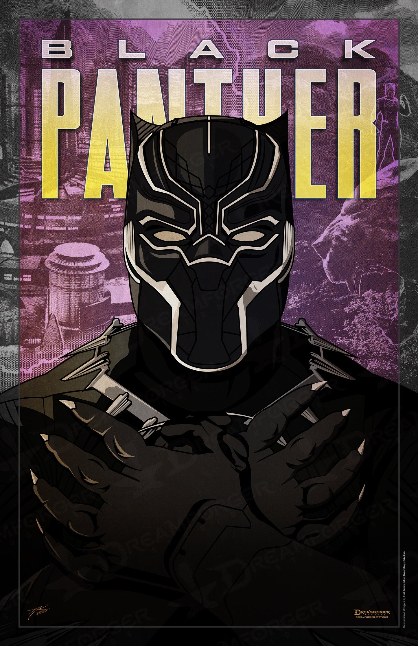 Comic Superhero Minimalist Poster Series Bundle!! WHAM!