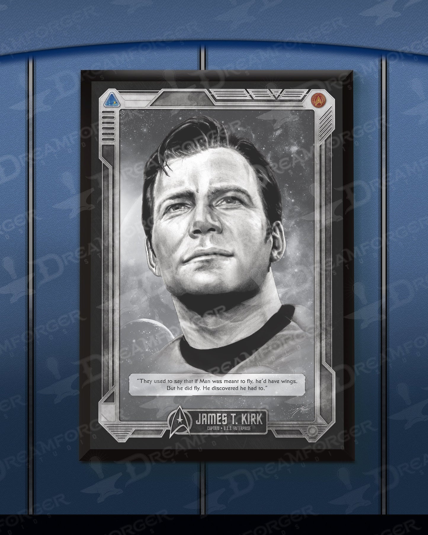 Limited Edition "James T. Kirk • Captain of the U.S.S. Enterprise" Portrait Art