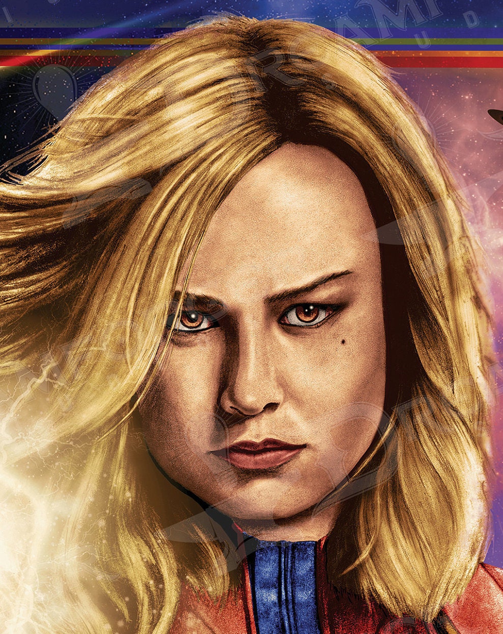 "Captain Marvel Saves the Galaxy" Recruitment Propaganda Poster