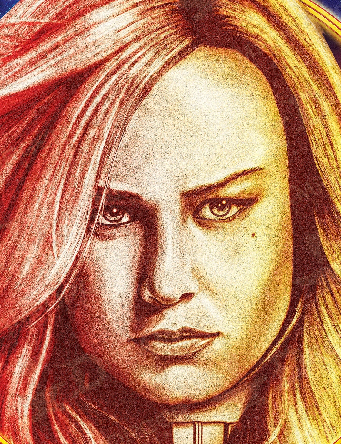 "Carol Danvers is Captain Marvel" Retro Poster