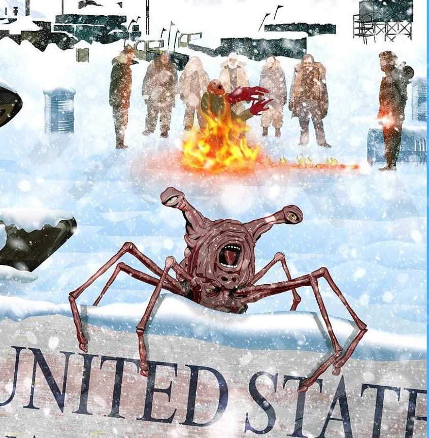 "Greetings from Outpost 31 Antarctica" Travel Poster