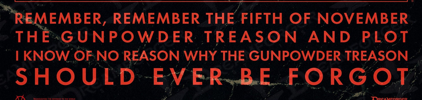 Vendetta Alley Propaganda Poster 11x17 • V for Vendetta • Guy Fawkes