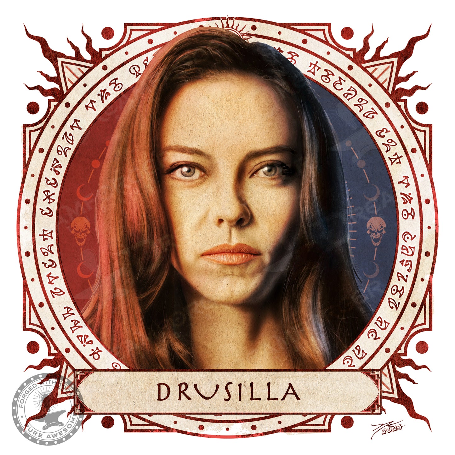 "Drusilla" Portrait Art Mini-Print • Run of 150