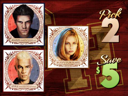 Buffyverse Portrait Art Mini-Print Bundle • Buffy / Spike / Angel