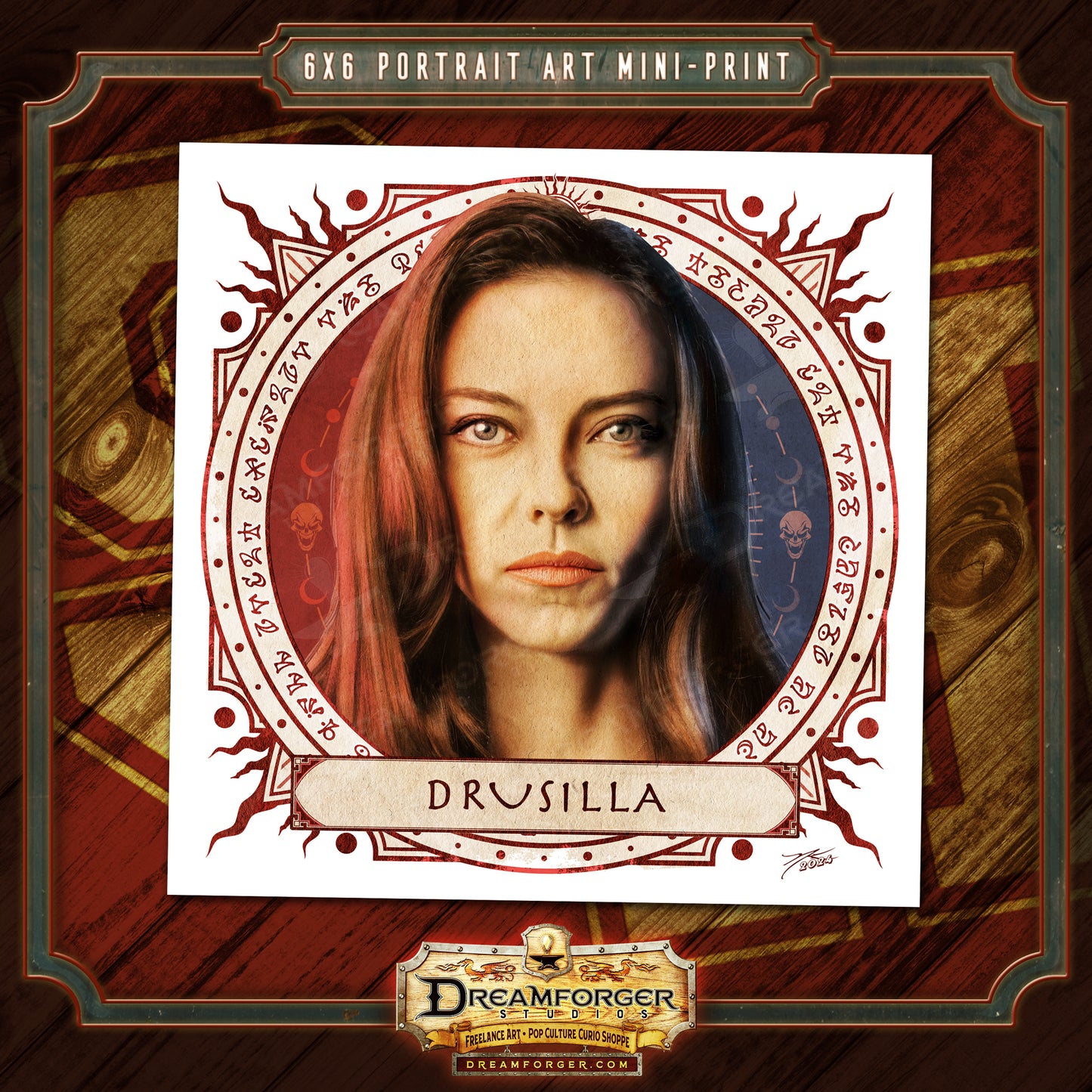 "Drusilla" Portrait Art Mini-Print • Run of 150