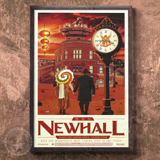 "Newhall [Special Shindig Edition]" Planetary Travel Poster (WuXing Travel Agency series)