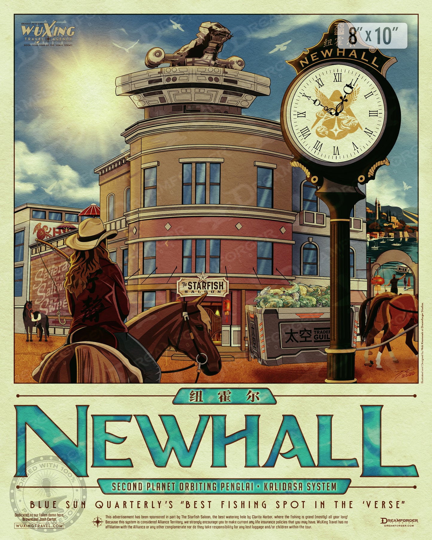"Newhall" Planetary Travel Poster (WuXing Travel Agency series)